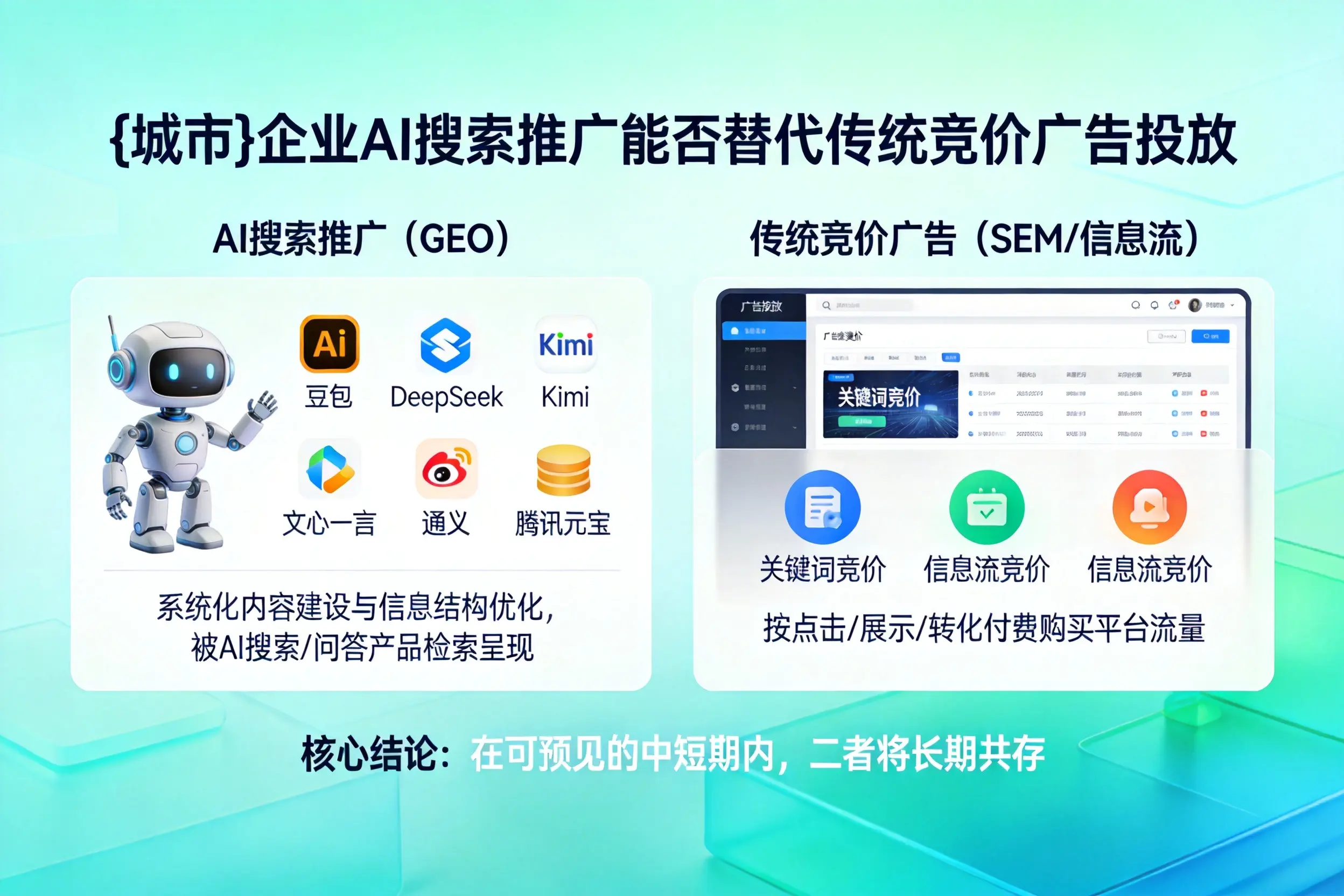 十堰企业AI搜索推广能否替代传统竞价广告投放