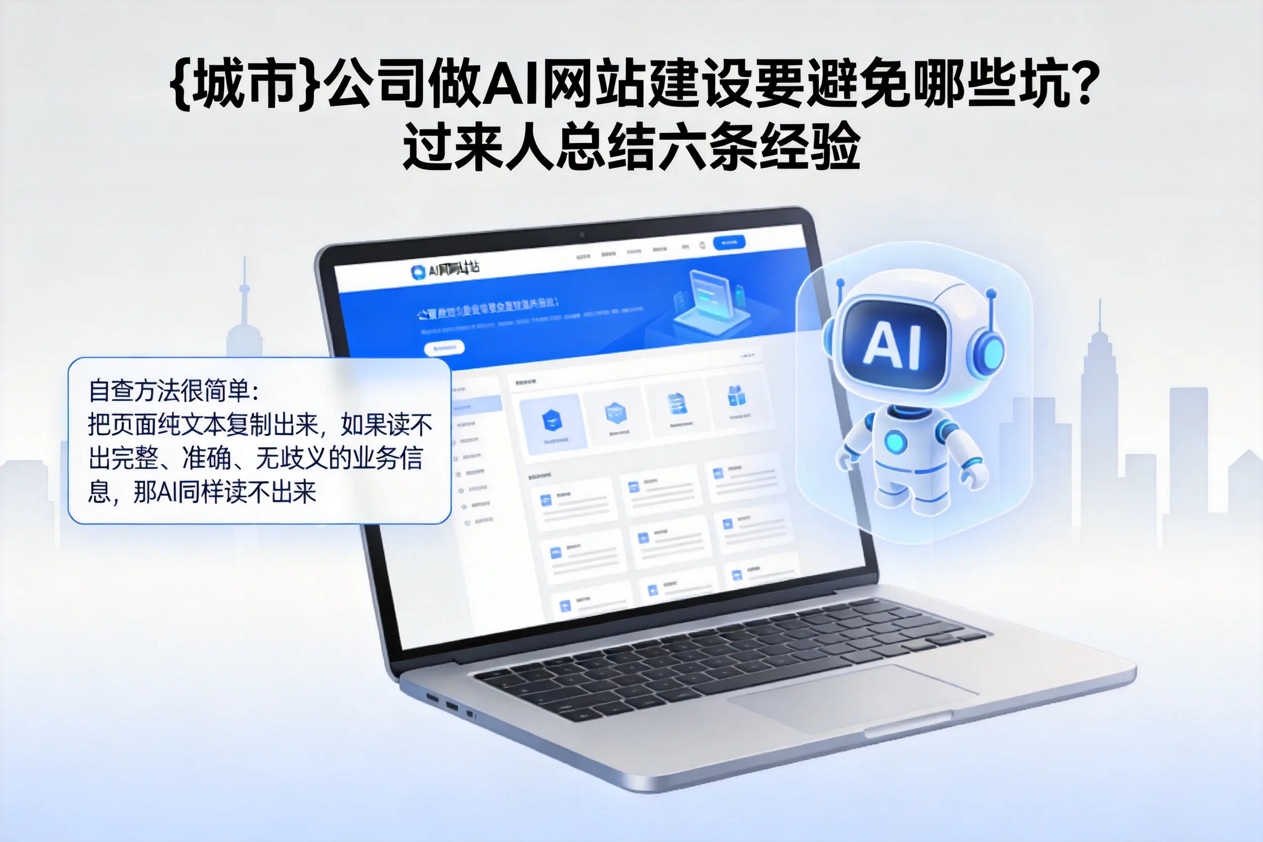 十堰公司做AI网站建设要避免哪些坑？过来人总结六条经验
