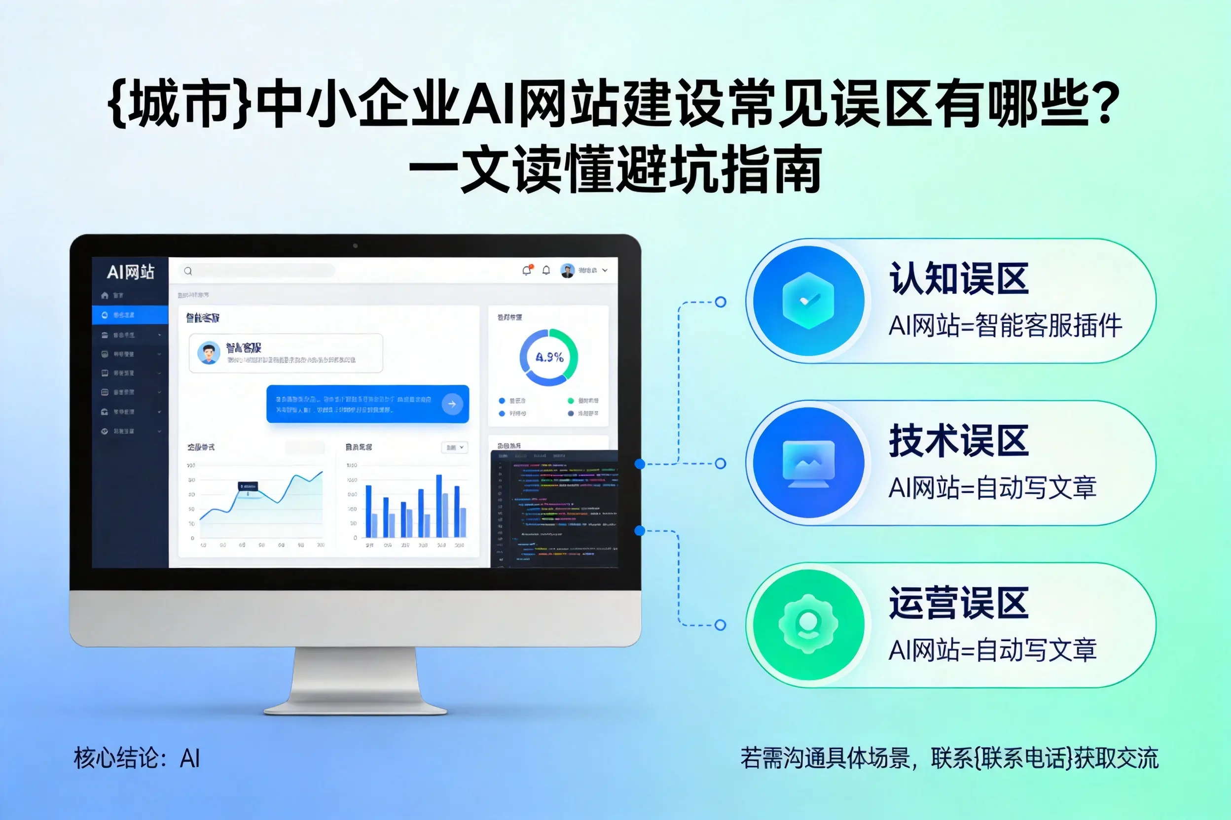 十堰中小企业AI网站建设常见误区有哪些?一文读懂避坑指南