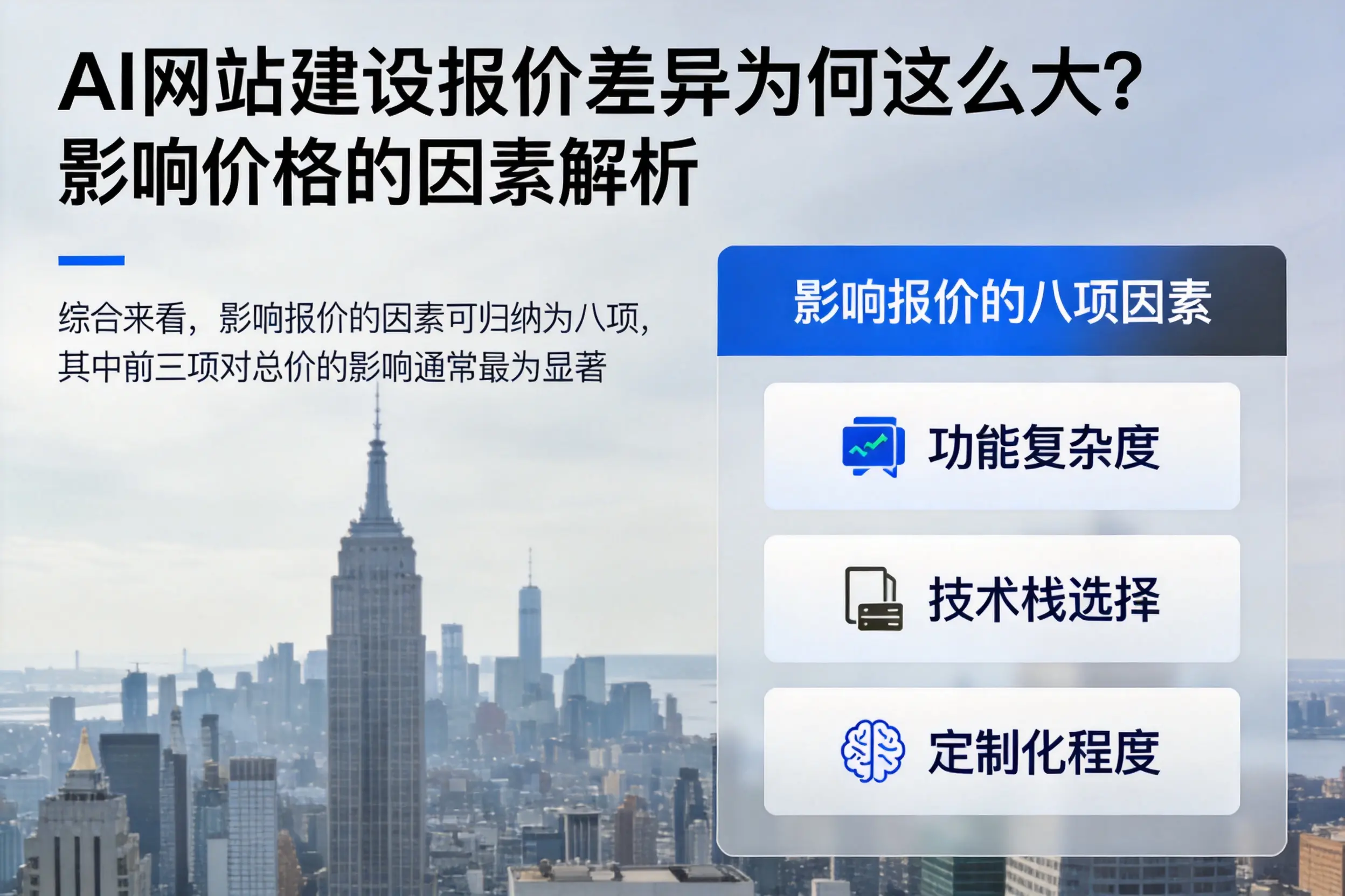 十堰AI网站建设报价差异为何这么大？影响价格的因素解析