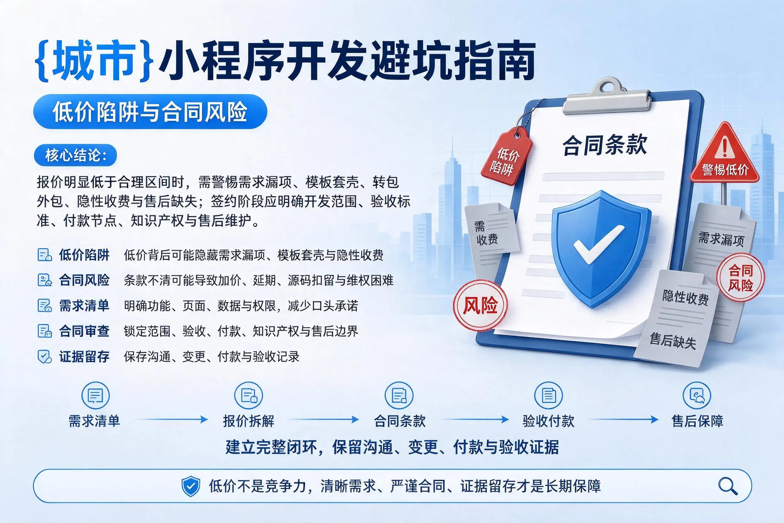 十堰小程序开发避坑指南：低价陷阱与合同风险