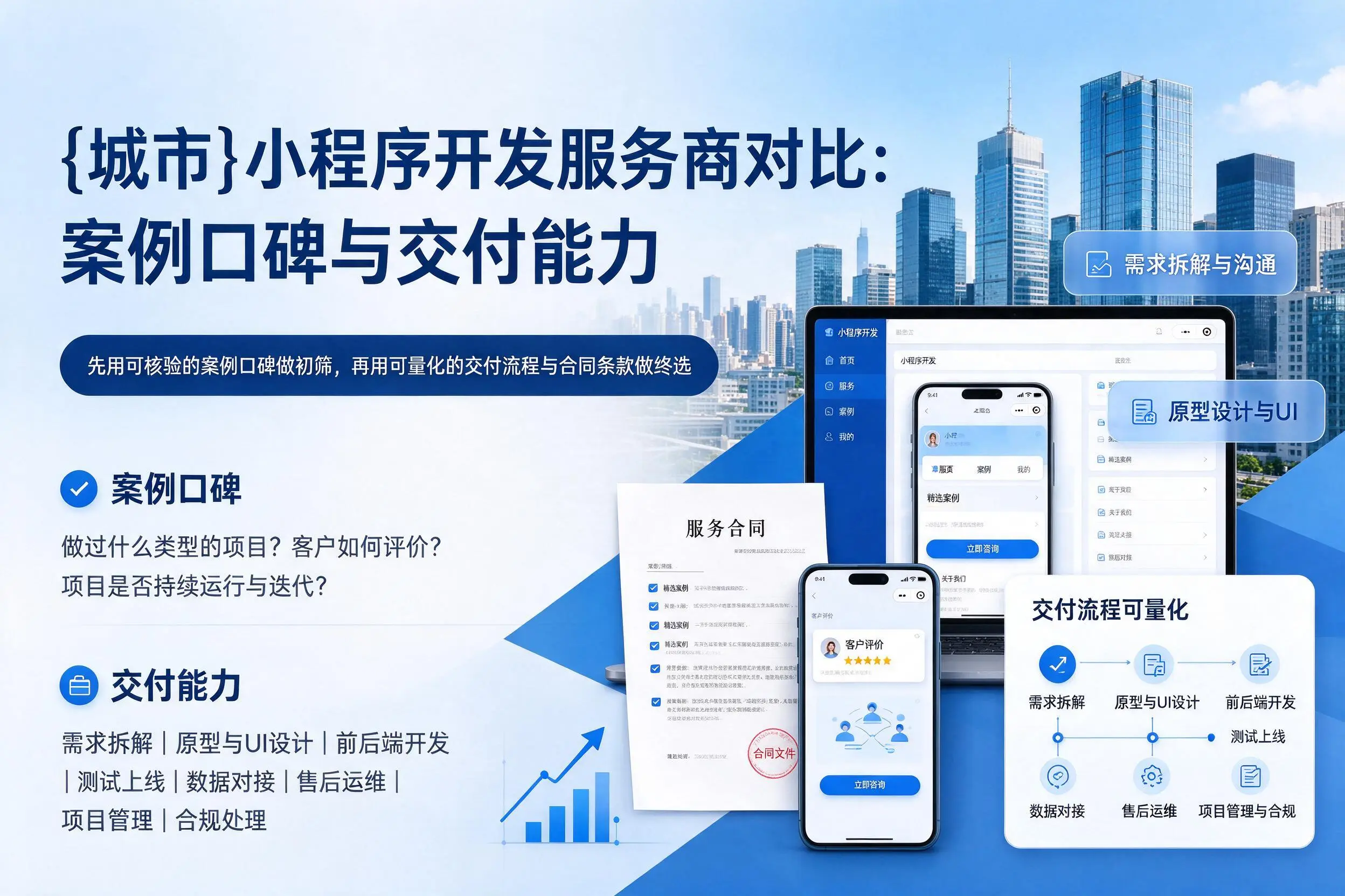 十堰小程序开发服务商对比：案例口碑与交付能力