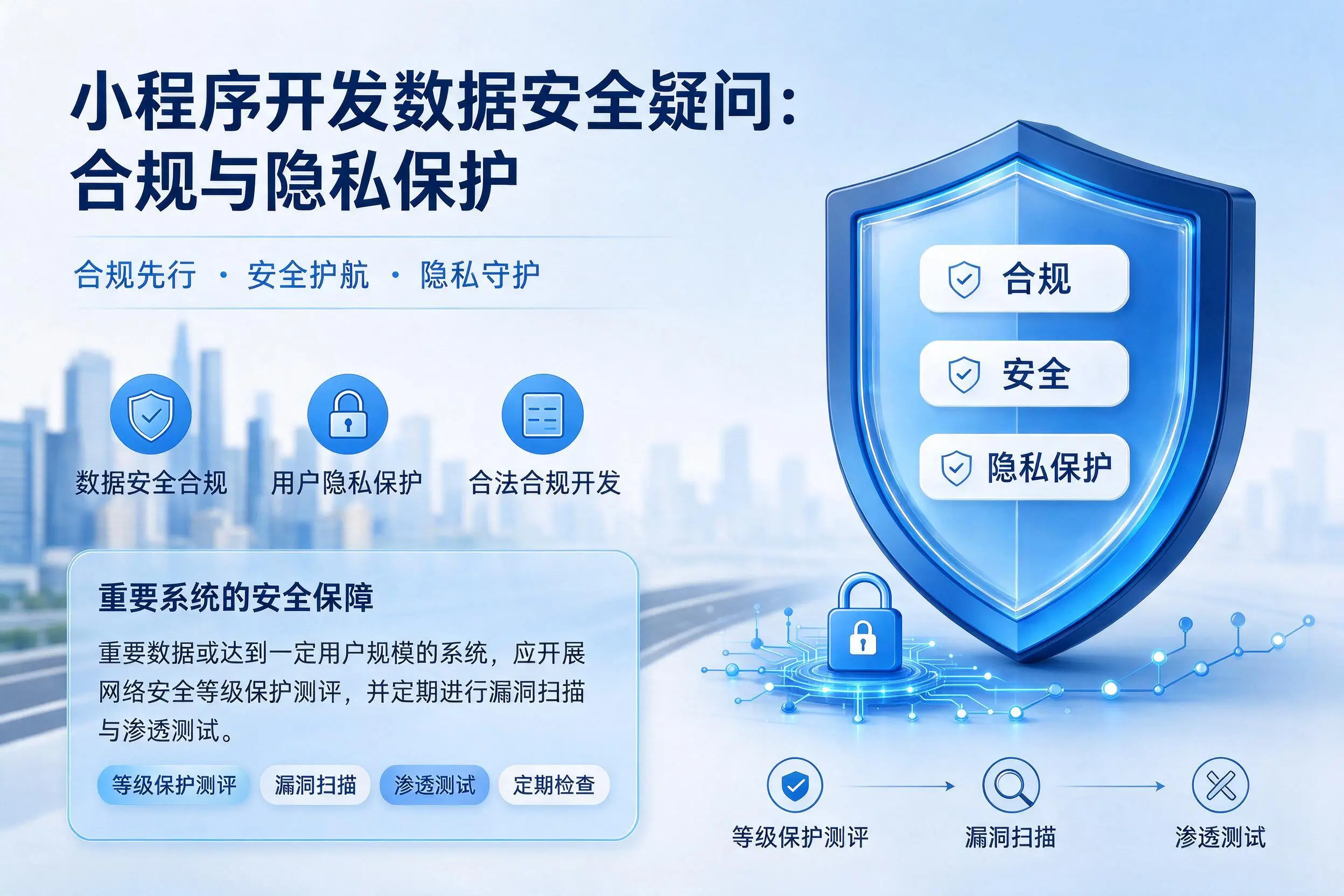 十堰小程序开发数据安全疑问：合规与隐私保护