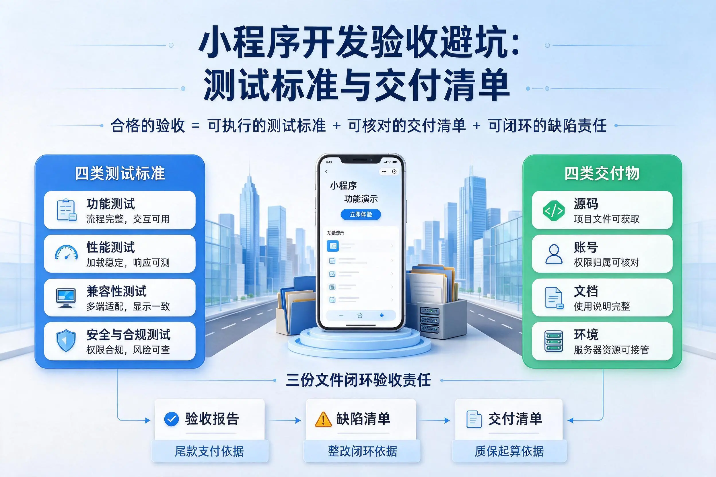 十堰小程序开发验收避坑:测试标准与交付清单