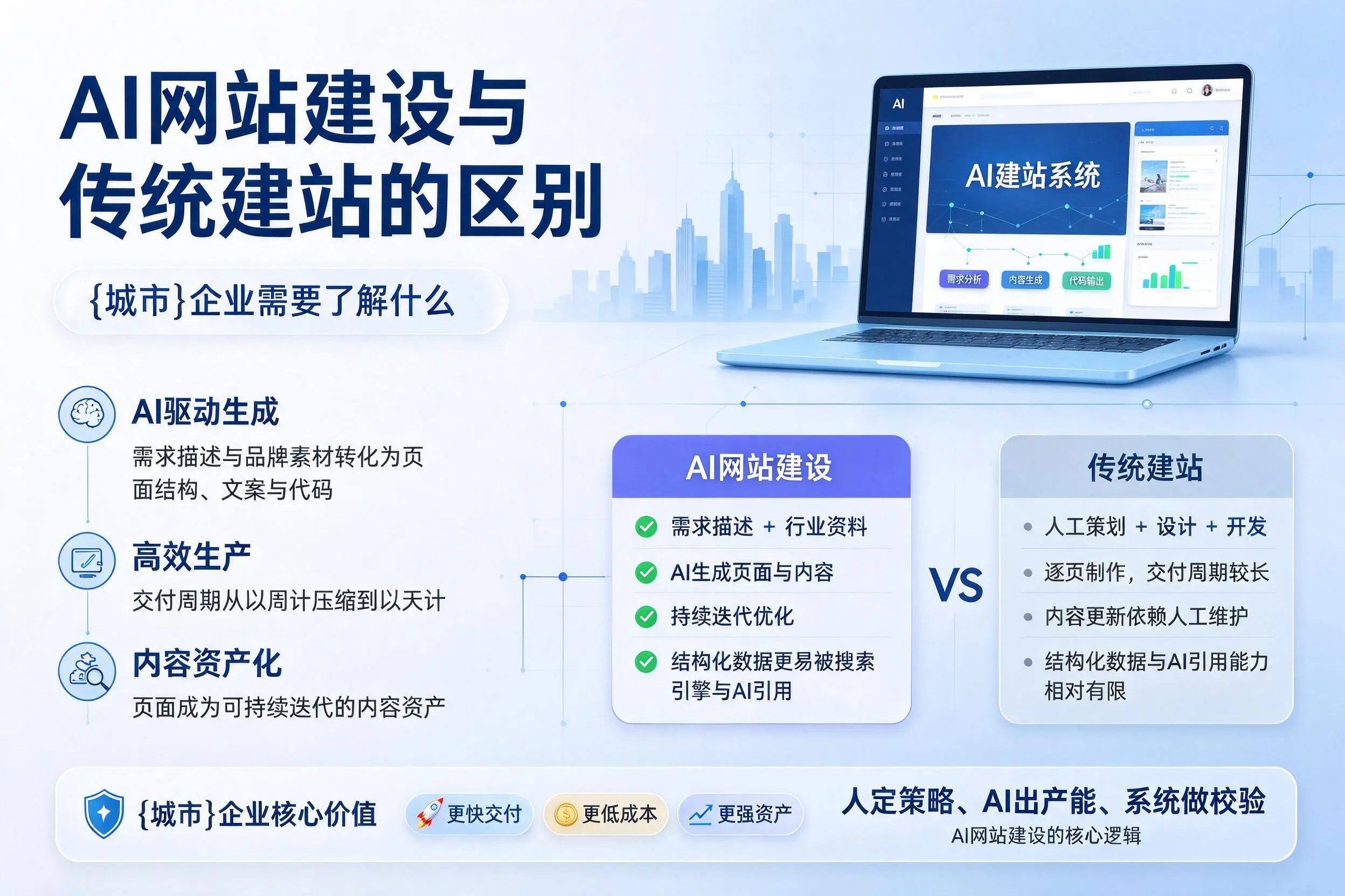 AI网站建设与传统建站的区别,十堰企业需要了解什么