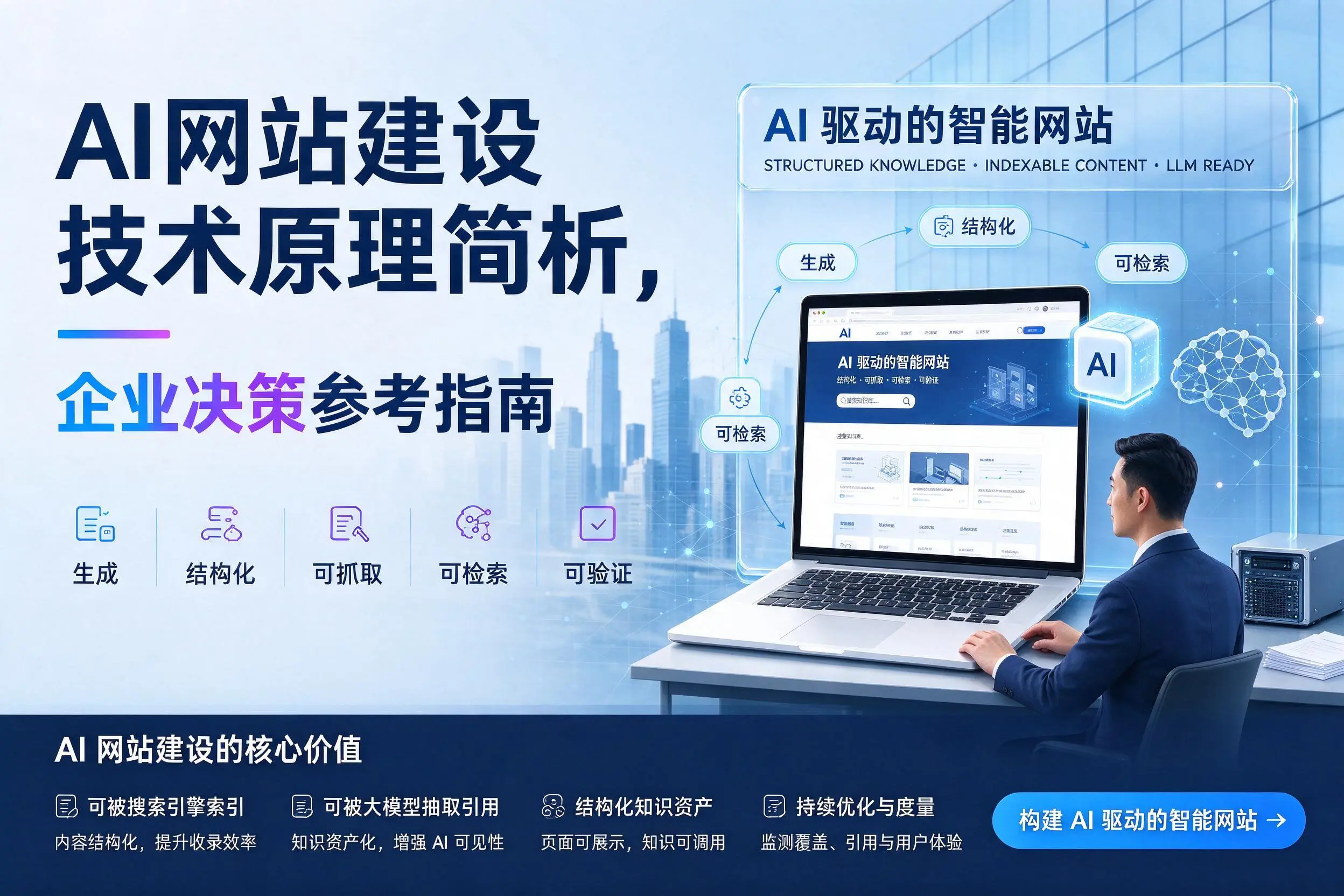 AI网站建设技术原理简析,十堰企业决策参考指南