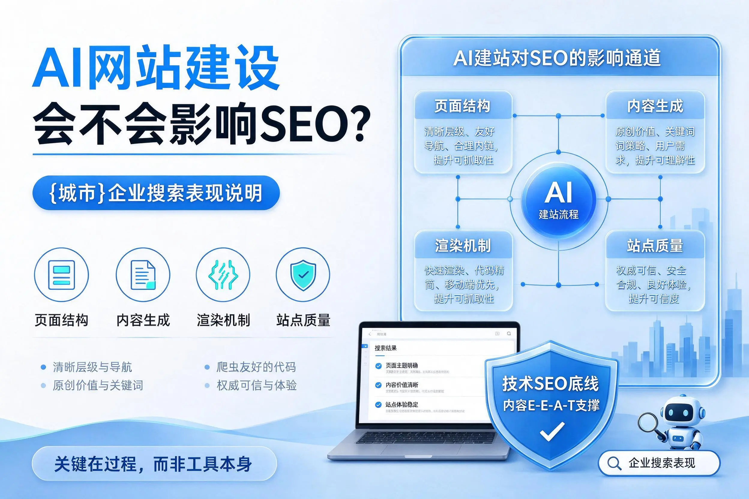AI网站建设会不会影响SEO？十堰企业搜索表现说明