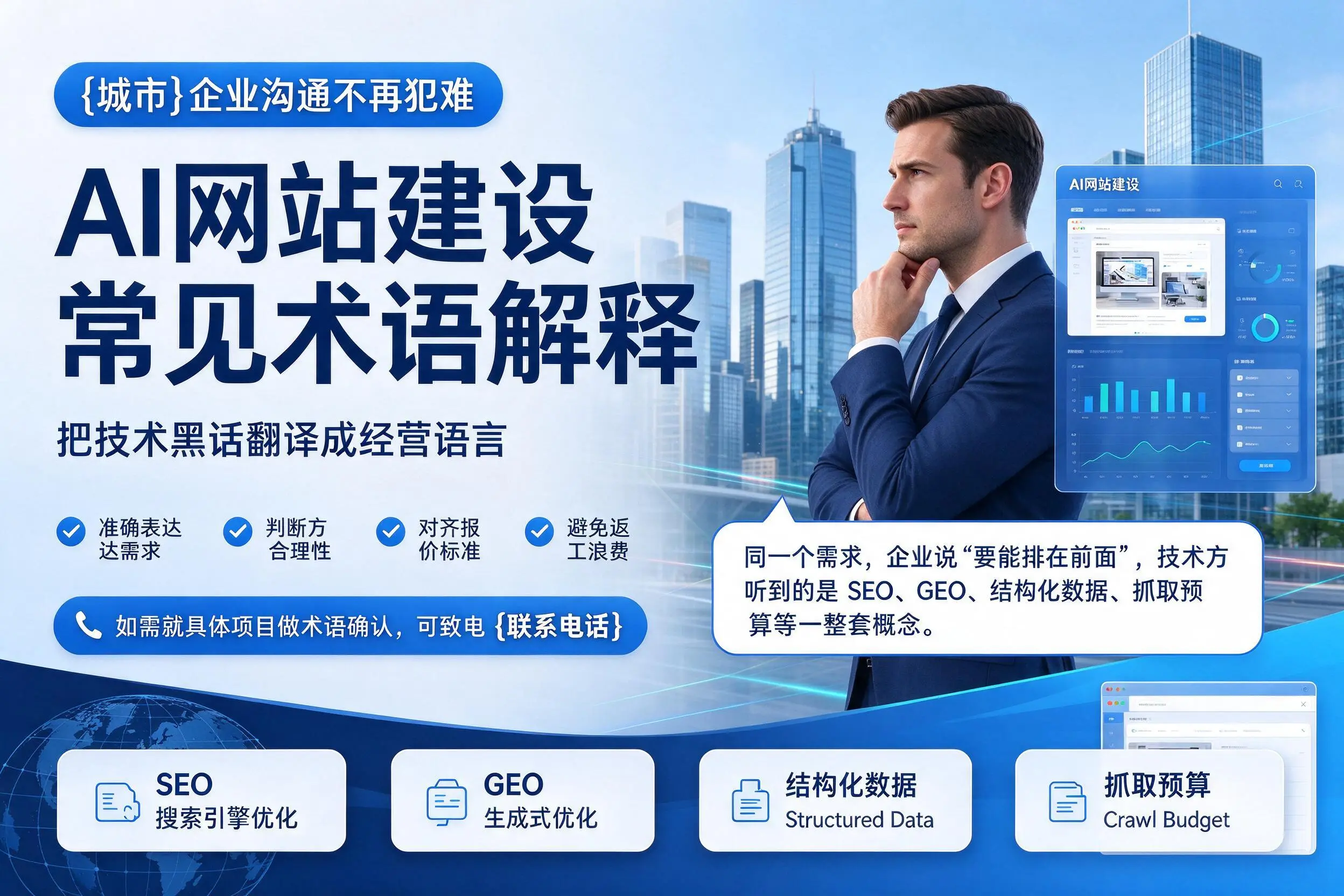 AI网站建设常见术语解释，十堰企业沟通不再犯难