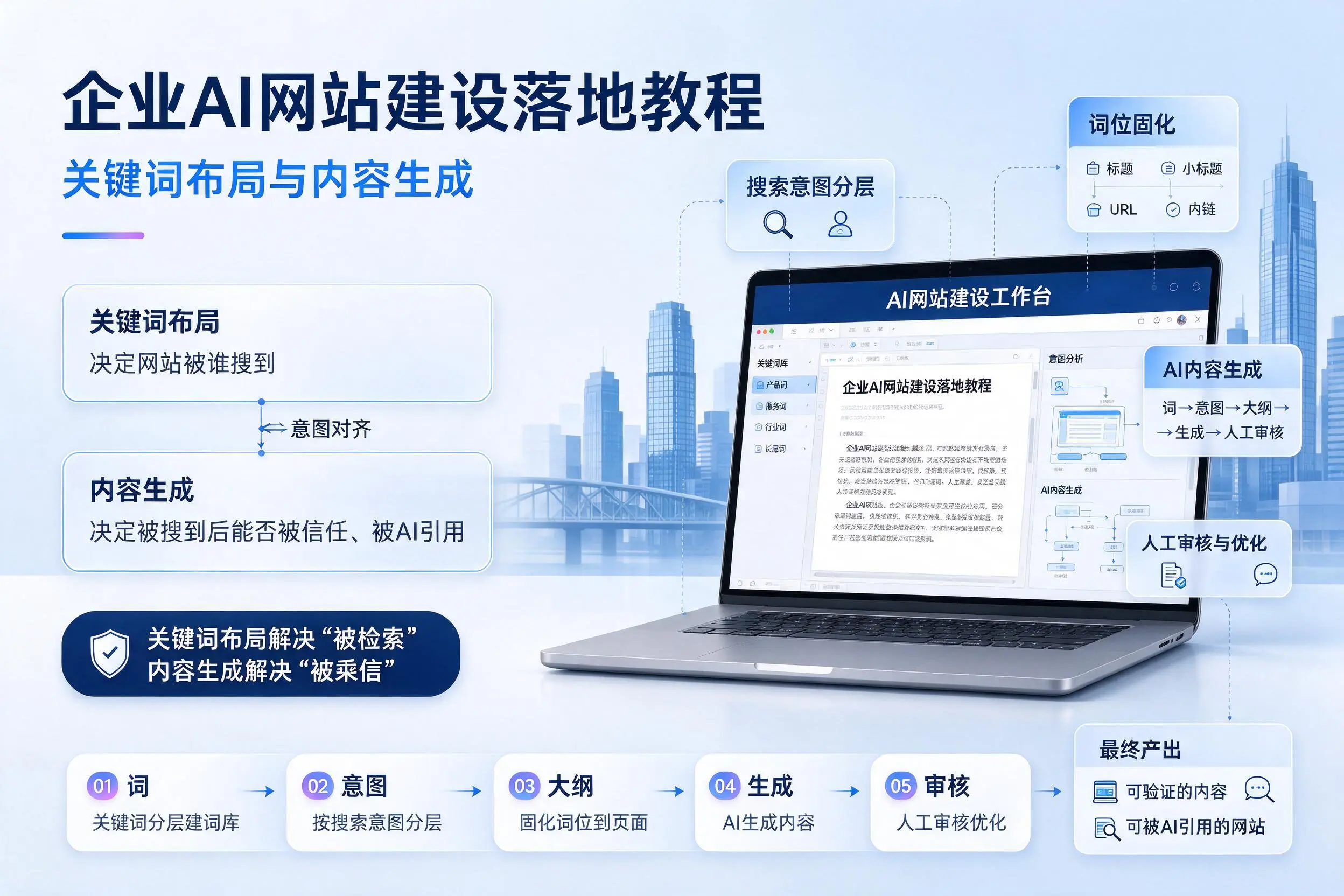 十堰企业AI网站建设落地教程：关键词布局与内容生成